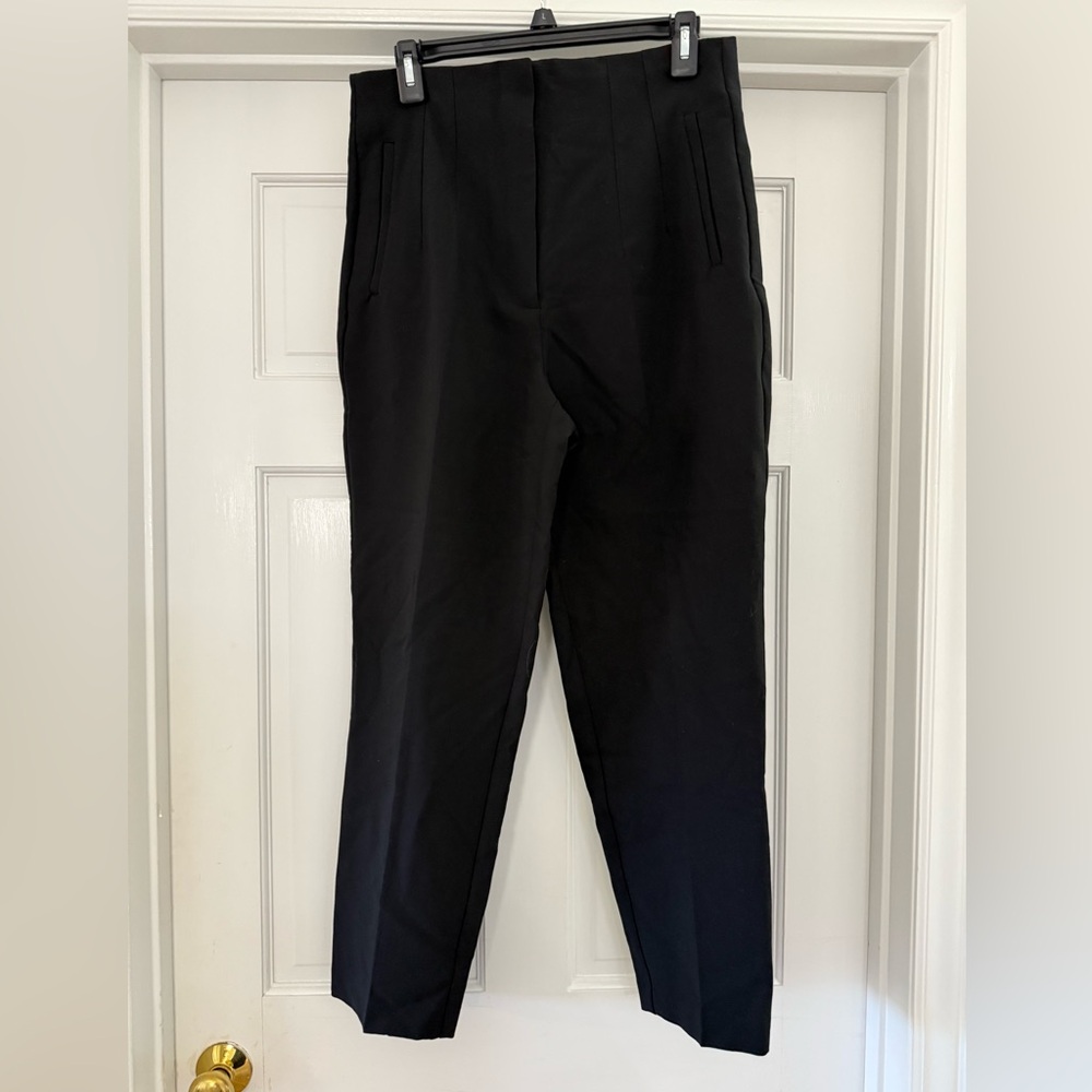 Black Straight Leg Trousers